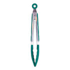 Pinça Ou Pegador De Silicone E Aço - 30 Cm  Verde Escuro