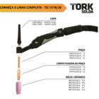 Pinça Para Tocha Solda Tig 17/26/18 Super Tork 1,6mm
