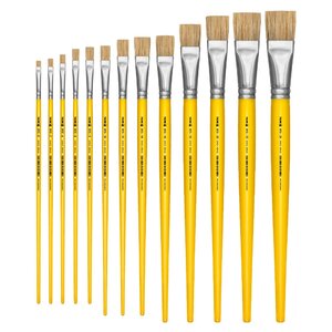 Foto de Pincel Chato Tigre 815 - 10 Embalagem Com 12 Unidades