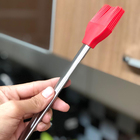 Pincel Culinário Inox Silicone Utensílio 25cm