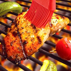 Pincel Culinário Inox Silicone Utensílio 25cm