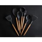Pincel De Silicone Preto Com Cabo De Bambu Utensílio De Cozin