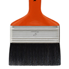 Pincel para Esmalte Base Solvente e Óleo 4" 101,6mm 697 Tigre Laranja com Cerdas Pretas