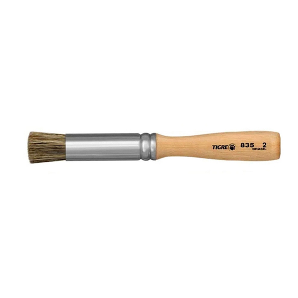 Pincel Redondo Broxinha Cabo Curto Cerda Gris 835 Nº02 Tigre | Leroy Merlin