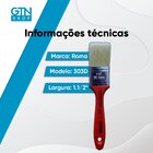 Pincel Roma Branco 1.1/2'