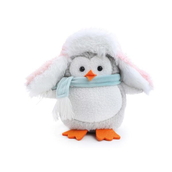 Pinguim Decorativo C/gorr/cachec Xadr 1un 16x20x10cm 1101932