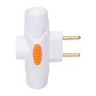 Pino Multiplicador Daneva 3 Saídas 2p 10a/250v Branco - Embal