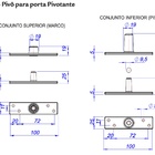 Pino Pivô Haga - Para Porta Pivotante - 8104
