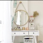 Pino Suporte Pendurador Espelho Adnet Em Madeira - Dourado