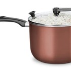 Pipoqueira Antiaderente 4,8l Tampa Vidro Temperado- Cor Choco