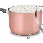 Pipoqueira Antiaderente 4,8l Tampa Vidro Temperado- Cor Rosê