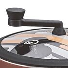 Pipoqueira Antiaderente Panelux Premium 22cm 4,7l Marrom