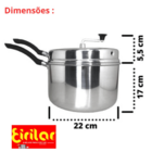 Pipoqueira Luxo 22cm - Eirilar