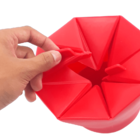 Pipoqueira Para Micro Ondas Silicone Dobrável Pipoca Sem Óleo