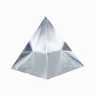 Pirâmide De Cristal Branca 60mm Imp