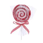 Pirulito Decorativo Candy Com Laço Xadrez 18x9x1 1101138