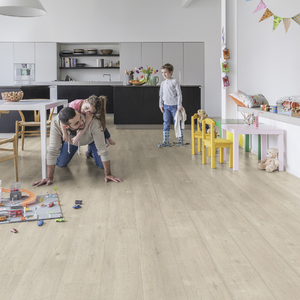 Foto de Piso Laminado Click Impressive Bege Serrado 138x19cm m²