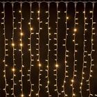 Pisca Cascata Led Quente 100 Lâmpadas 9m 127v Decoração Ilumi
