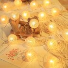 Pisca Cordão 20 Bolinhas Leds Natal Luz Amarelo Pilha 1,80m