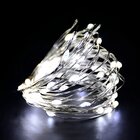 Pisca Fio Led Luz Branco 200 Lâmpadas Usb Natal Música 20m