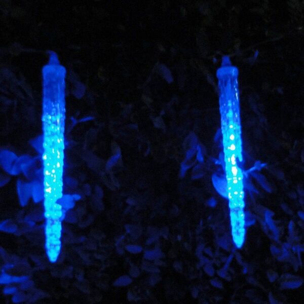 Pisca Led Turbo Azul 8 Tubos 23cm 80 Leds 1327