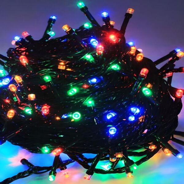 Pisca Pisca 100 Leds Cordão Diamante Colorido Rgb Natal 5m 220v