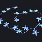 Pisca Pisca 20 Lampadas Estrela Led Azul 8 Funcoes Natal (ch0