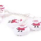 Pisca Pisca Bola 6cm Papai Noel 10l 127v 2m Decoração Ilumina