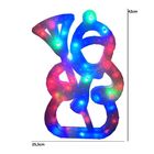 Pisca Pisca Boneco De Neve 35 Leds Rgb Colorido 42cm De Altur