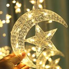 Pisca Pisca Lua Estrelas 138 Led Cortina Cascata Decoracao Ja