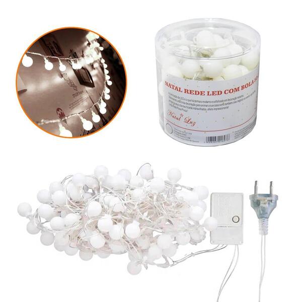 Pisca Pisca Natal Bolinhas Led Frio 50 Lâmpadas 220v - Casamb