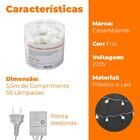 Pisca Pisca Natal Bolinhas Led Frio 50 Lâmpadas 220v - Casamb