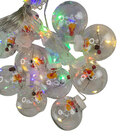 Pisca Pisca Natal Natalino Sino 10 Bolas 3M Super Led Luz 8 M