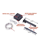 Pisca Pisca Solar Natal Led 10 Metros Natalino Iluminaçao Fio