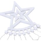 Pisca Solar Luzes Leds Colorido Cortina Estrela Forma Árvore