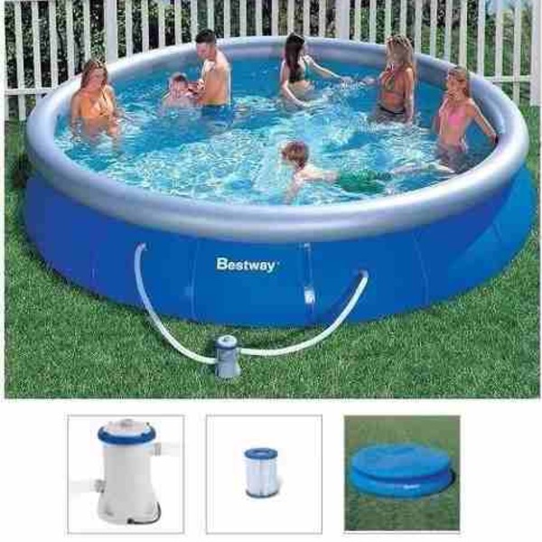 Piscina Bestway 10179 Litros Com Bomba Filtrante 220v E Capa Leroy Merlin