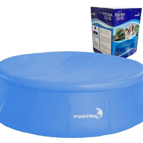 Piscina Borda Inflável Com Capa 4600l