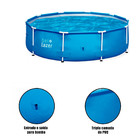 Piscina de Armação Circular 7000 Litros 3,66 M de Diâmetro