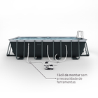 Piscina de Armar Retangular XTR 17203L + Bomba Filtragem 220v + Acessórios Intex