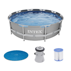 Piscina Estruturada Prism 4.485 Litros com Bomba 220V Refil e Capa Intex
