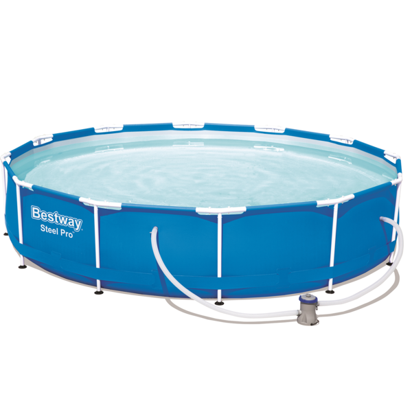 Piscina Estruturada 6 473l Steel Pro Frame Pool Set 3 66m X 76cm Filtro 1249 L H Bestway 220v Leroy Merlin