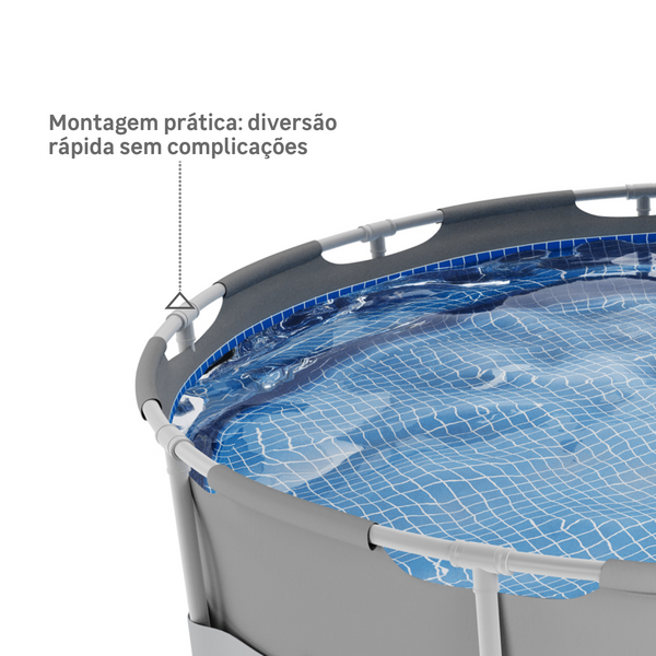 Piscina Estruturada Redonda 4.485L Prism Intex