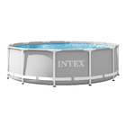 Piscina Estruturada Redonda 8.592L com Bomba 220V e Escada Prism Intex