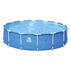 Piscina Estruturada Redonda Plástico 7.000L  Azul 76x366cm Belfix