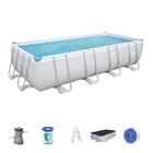 Piscina Estrutural 11532l Retangular Capa Escada Filtro 110v