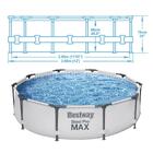 Piscina Estrutural 6473 Litros Pro Max Com Filtro 110v Bestway