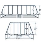 Piscina Estrutural 6478 Litros Retangular Deluxe Escada Filtr