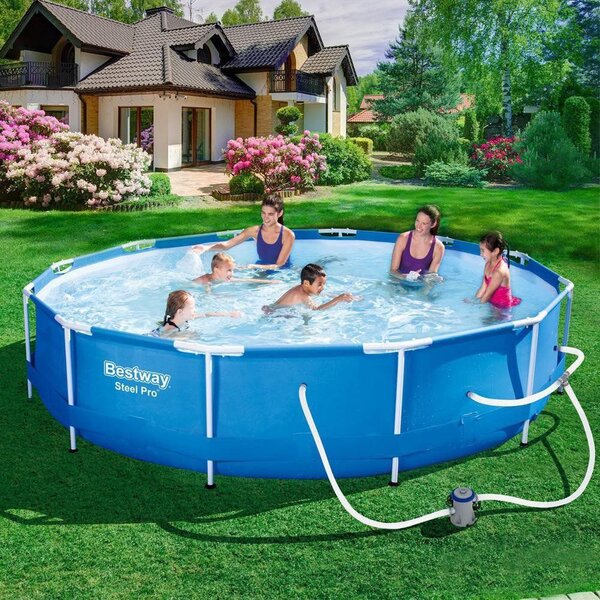 Piscina Estrutural 6.473 Litros Com Bomba Filtro 110v Bestway