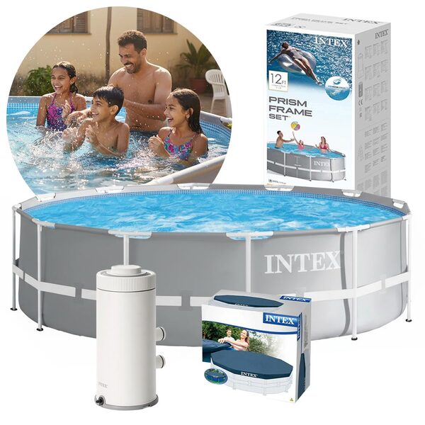 Piscina Estrutural 6.503 Litros Armação Prism + Capa + Filtro