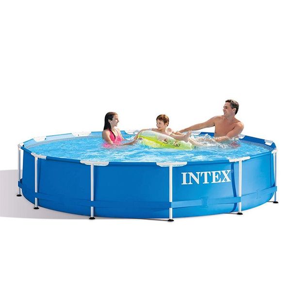 Piscina Estrutural 6 503 Litros Metal Frame Intex Leroy Merlin